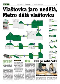 Metro čtečka digitálního vydání 9.6.2015